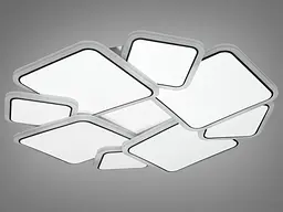 Світлодіодна стельова панель Diasha Z186-1WHITE Z186-1WH, 60W, квадратна, з димером, для коридору, вітальні, спальні, офісу, кафе - мініатюра 3