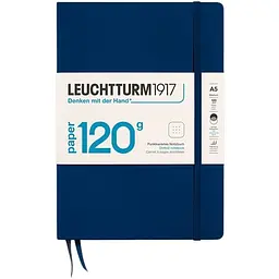 Блокнот Leuchtturm1917 120G Edition Середній Темно-синій крапка (372383)