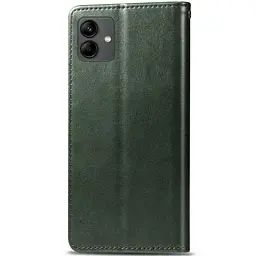 Шкіряний чохол-книжка GETMAN Gallant (PU) для Samsung Galaxy A04 Зелений - мініатюра 2