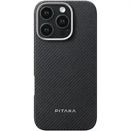 Чохол-накладка Pitaka Ultra-Slim Case Classic Twill 600D Black/Grey для iPhone 16 Pro Max