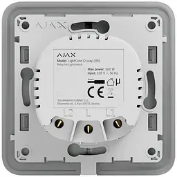 Розумний вимикач Ajax LightCore(2-way)