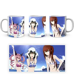 Кухоль GeekLand Steins Gate Брама Штейна Макісе Маюрі Фейріс SG 05 330 мл білий - мініатюра 3