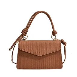 Кросбоді каркасне з еко-шкіри Lilly P1-86148C коричневе - мініатюра 1