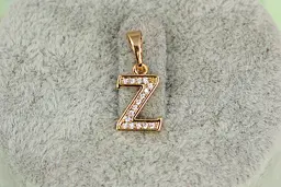 Кулон Xuping Jewelry літера Z 1,2 см золотистий