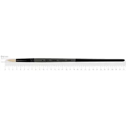 Пензель синтетика кругла TERRA 1608R №8 довга ручка Rosa