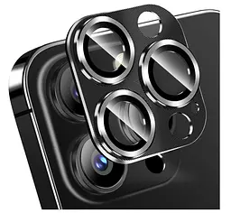 Захисне скло DK для Apple iPhone 16 Pro на камеру CD Metal Armor 021403 black 2 шт. - мініатюра 2