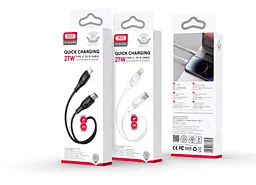 Кабель XO NBQ239A Zeus Series High Elastic Type-C to Lightning - 27W - 1m білий (6976047) - мініатюра 4