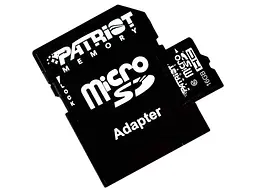 Карта пам'яті Patriot microSDHC UHS-I + SD adapter 16 GB (PSF16GMCSDHC10) - мініатюра 2