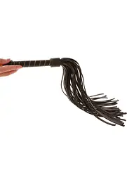 BDSM флогер Taboom Vogue Studded Whip 54 см чорний - мініатюра 9