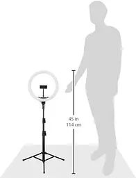 Тримач трипод Joyroom з лампою кільцевою 12" JR-ZS228 AKL03 Fill light live holder - мініатюра 6