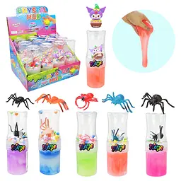 Слайм Crystal Mud у контейнері з декором та фігуркою (C24204) в асортименті