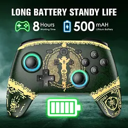 Джойстик Switch Pro Controller сумісний з Nintendo Switch/Switch Lite/Switch OLED, 7 кольорів - мініатюра 6