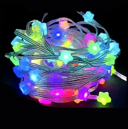 Гірлянда Sun Lamp Розумна світлодіодна музична 33LED 5 метром великі Зірочки Multi USB - мініатюра 4