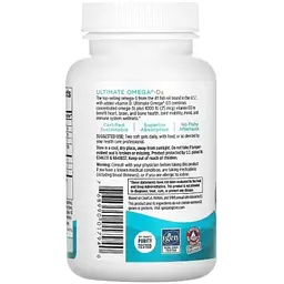 Вітамінно-мінеральний комплекс Nordic Naturals Омега-3 та вітамін D3, 1280 мг та 25 мкг (1000 МО), смак лимона, Ultima (NOR-01794) - мініатюра 2