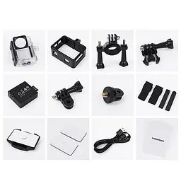 Екшн-камера Hoco DV103 Dual color screen sports camera Black - мініатюра 5