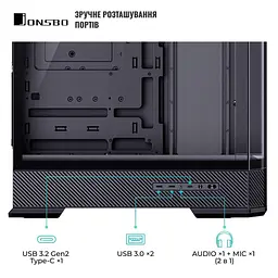 Корпус Jonsbo D400 Black (D400 Black) - мініатюра 5