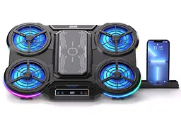Охолоджувальна підставка для ноутбука 15.6 дюймів 2E Gaming CPG008 5xFan RGB LED - мініатюра 6