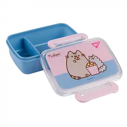 Контейнер Yes Pusheen 420 мл блакитно-рожевий (708364) - мініатюра 2