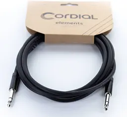 Балансный аудио кабель Jack 6,3 stereo — Jack 6,3 stereo Cordial EM 3 VV 3м