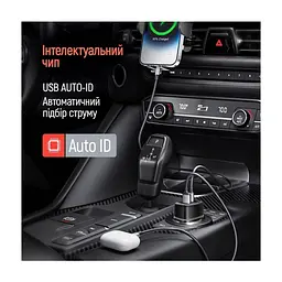 Зарядний пристрій ColorWay USB-C PD45W + USB QC3.0 car adapter (CW-CHA067PD-BK) - мініатюра 2