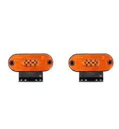 Габарит LED овальний 110х40 мм 12/24V 3 діода Помаранчевий 2 шт. (FR 181 К 470)