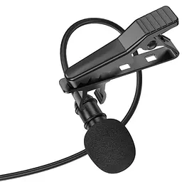 Мікрофон петличний Borofone BFK11 Elegant lavalier Type-C (2m) Black - мініатюра 3