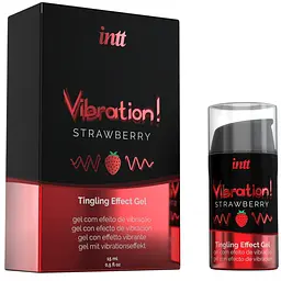 Рідкий вібратор Intt Vibration з ароматом полуниці 15 мл