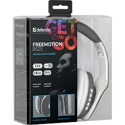 Гарнітура Defender FreeMotion B525 Gray + White Bluetooth (63527) (6492205) - мініатюра 6