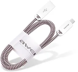Кабель AWEI CL-30 MicroUSB 1m Rose Gold - мініатюра 2