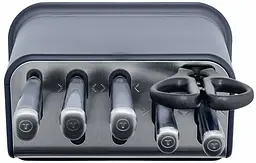 Набір ножів Tefal EverSharp Pro з блоком 6 предметів синій (K297S744) - мініатюра 4