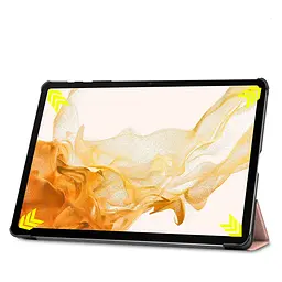 Чохол-книжка BeCover Smart Case для Samsung Galaxy Tab S10 Plus SM-X820/SM-X826 Рожево-золотистий (712240) - мініатюра 4