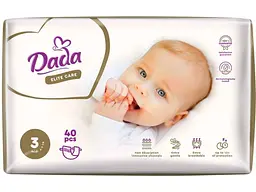 Підгузки DADA р.3 40шт дитячі №3 Elite Care MIDI (4-9кг)