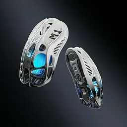 Миша GravaStar Mercury M1 Pro, BT/WL/USB-A, RGB, чорно-білий (GRAVASTARM1PRO_GBLK) - мініатюра 5