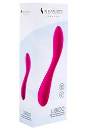 Вібратор Pleasures Premium Libido 19.5 см рожевий - мініатюра 3