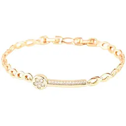 Браслет XUPING Позолота 18K "Візерунок з цирконієм» розмір з замком 17,19см х 5мм (259112)