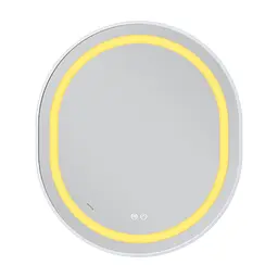 Дзеркало Mixxus Premium Ellipse MV05-80x70-Reverse white MP6645, Білий - мініатюра 3