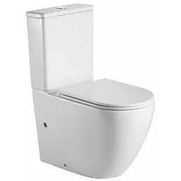 Унітаз-компакт Mixxus Premium Ellipse-0402-T1 660x390x855 мм, система змиву Tornado 1.0 MP6592, Білий