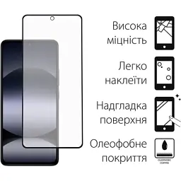 Скло захисне Fine Line Xiaomi Redmi Note 14S Black (FL-TGFG-392) - мініатюра 2
