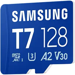 Карта пам'яті Samsung MICRO SDXC T7 128GB, U3, V30, A2 до 170 Мб/с (MB-MB128T/WW) - мініатюра 2