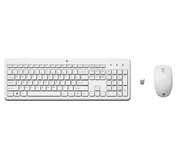 Комплект клавіатура та миша НР 230 WL EN/UK білий HP teh0013838