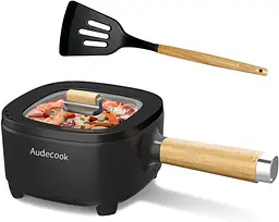 Каструля електрична багатофункціональна Audecook WD-1020B з пароваркою та антипригарною сковородою - мініатюра 2