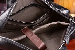 Портфель чоловічий шкіряний коричневий для документів А4 1917К - мініатюра 6