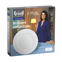 Порцеляновий набір столового посуду Brilliant Collection Krauff + Салатник з порцеляни - мініатюра 2