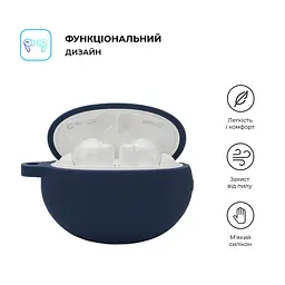 Чохол для навушників Armorstandart Hang Case для Huawei FreeBuds 5i/6i Dark Blue (ARM79928) - мініатюра 2