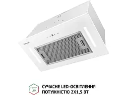 Витяжка Perfelli BIS 5884 WH 1200 LED - мініатюра 3