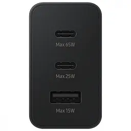 Зарядний пристрій Samsung 65W Power Adapter Trio w/o cable Black (EP-T6530NBEG) - мініатюра 9
