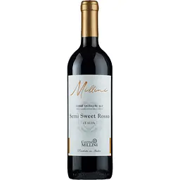 Вино Millini Semi Sweet Rosso IGT червоне, напівсолодке 13% 0.75 л