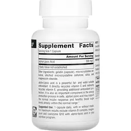 Амінокислота Source Naturals Alpha Lipoic Acid 300 мг 60 капсул - мініатюра 2