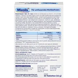 Вітаміни Mivolis витамин C 1000 + D3 + Селен 30 шт, 42 г, від DM (Німеччина) - мініатюра 3