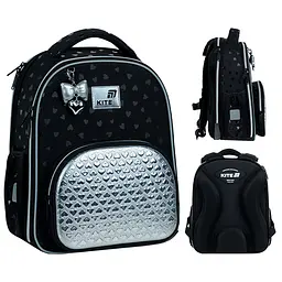 Рюкзак шкільний каркасний Kite Education Black&Silver (K26-556M-2) - мініатюра 18